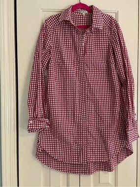 Tyler Boe Navy and White Geometric Blouse